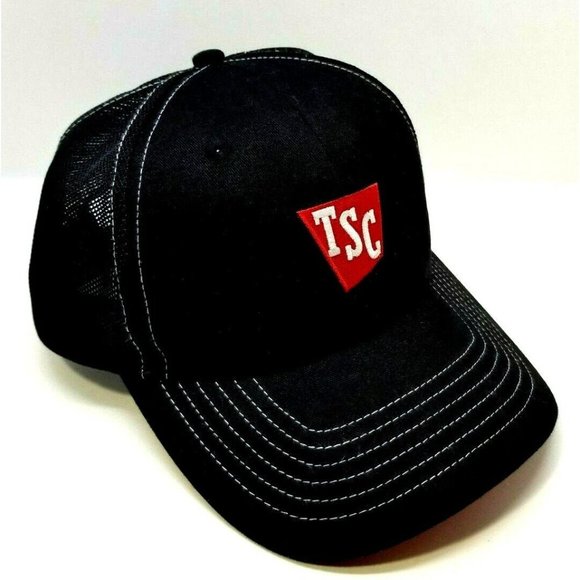 Tractor Supply Co Logo Men's Black K-Produce Trucker Hat Cap Strapback Farm - Picture 3 of 6